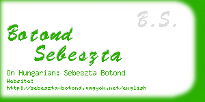 botond sebeszta business card
